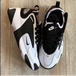 nike zoom 2k black and white size 5